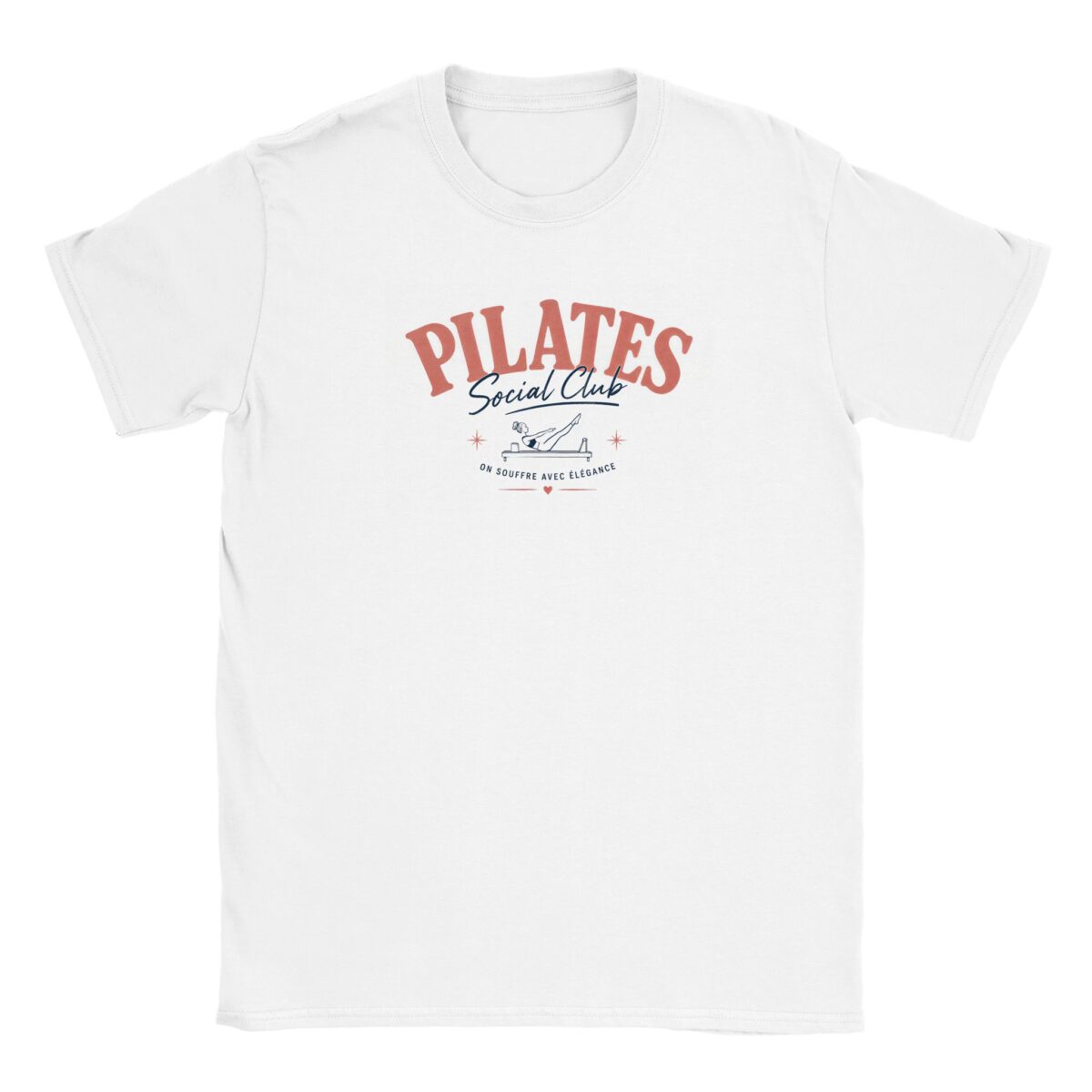 tshirt Pilates Social Club blanc