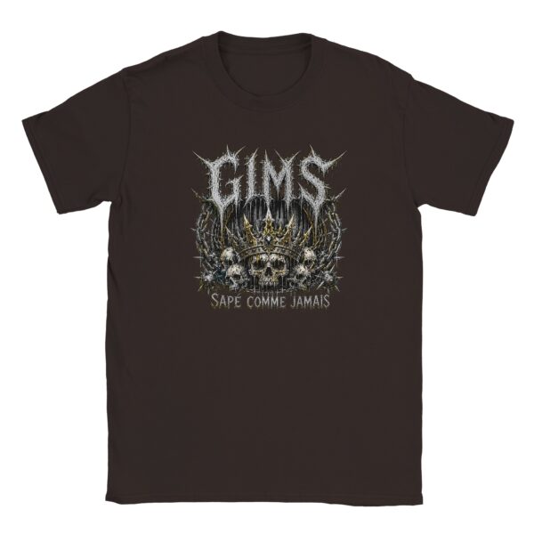 T-shirt Gims Metal marron