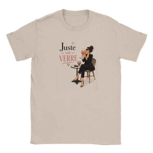 tshirt Juste un verre sable