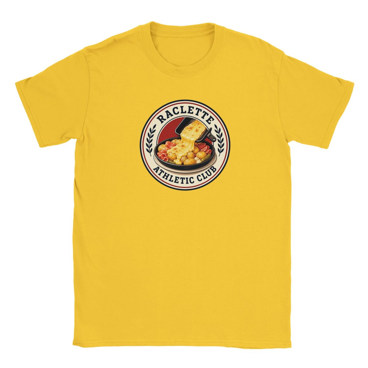 t-shirt Raclette Athletic Club jaune