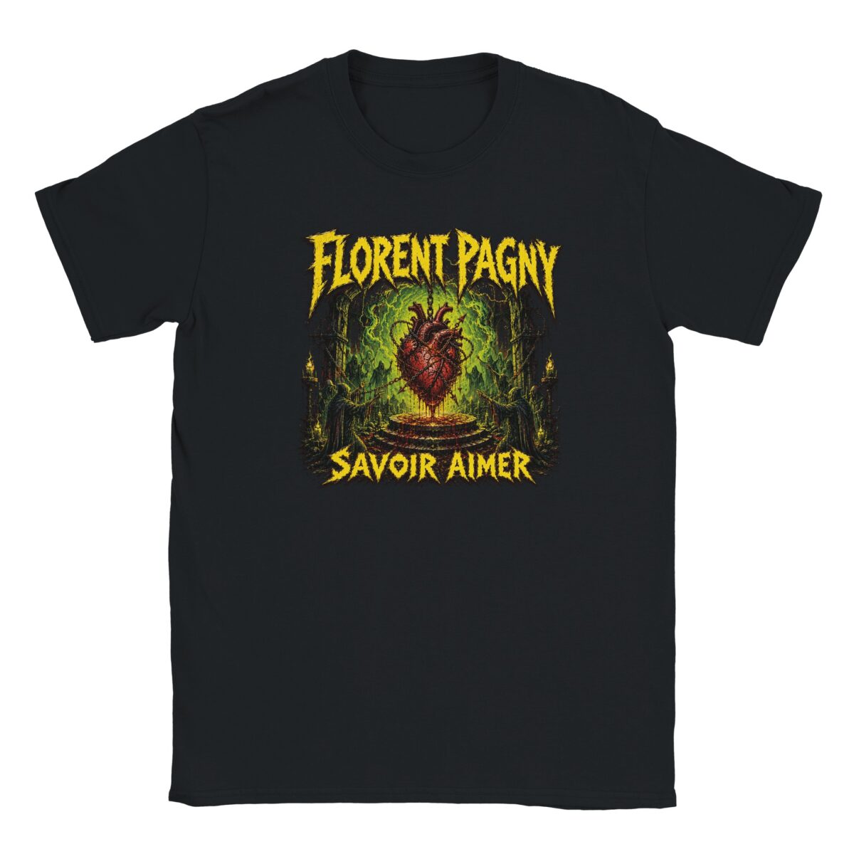 t-shirt Florent Pagny Metal noir