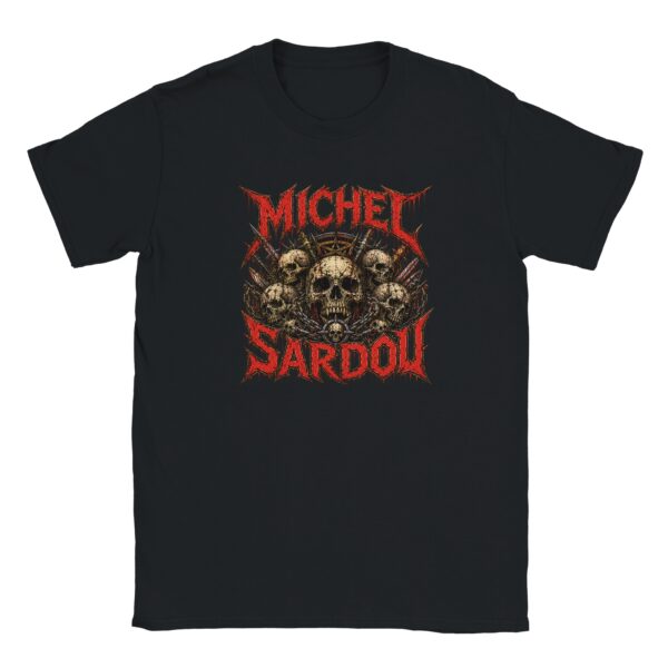 T-shirt Michel Sardou Metal noir