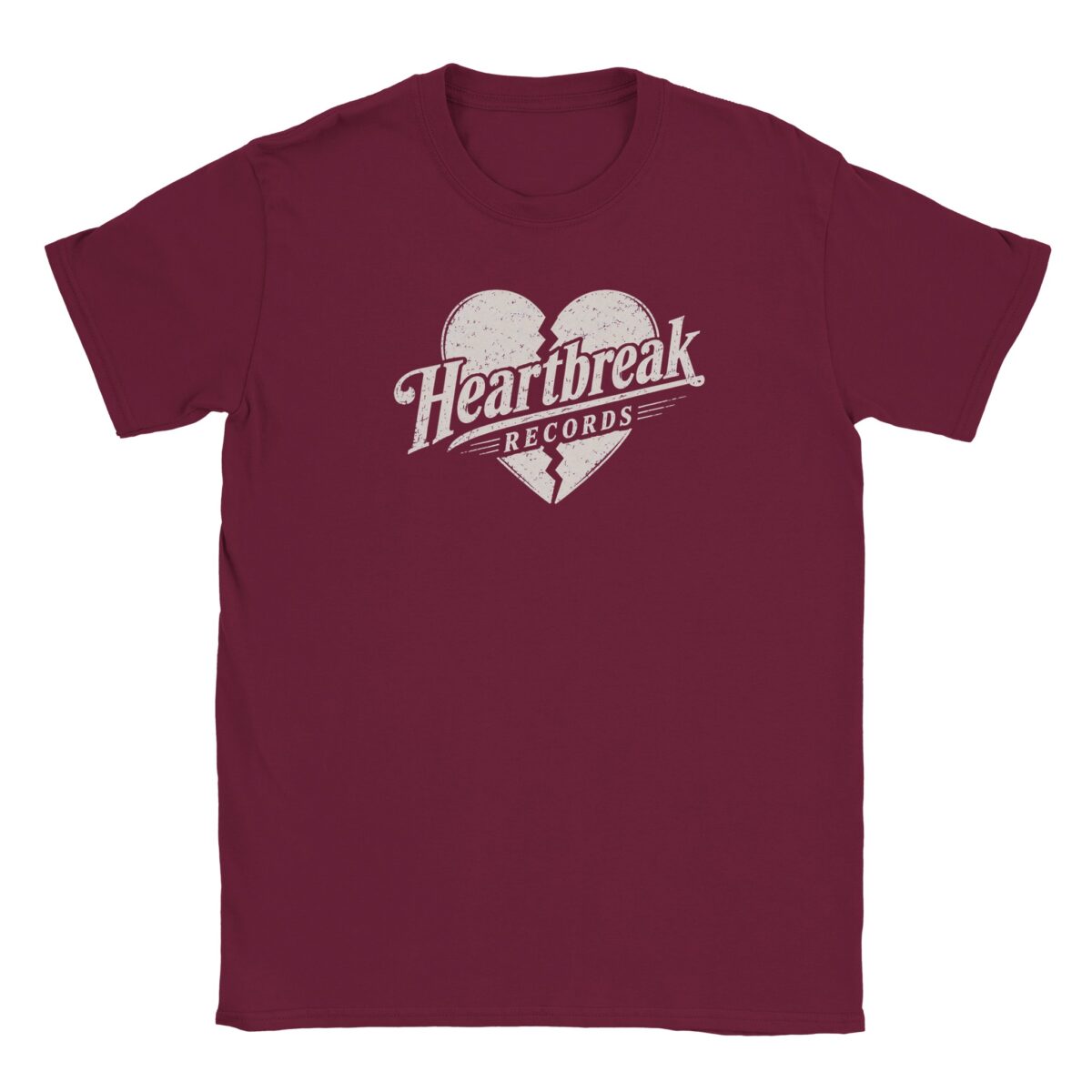 Tee-shirt Heartbreak Records rouge