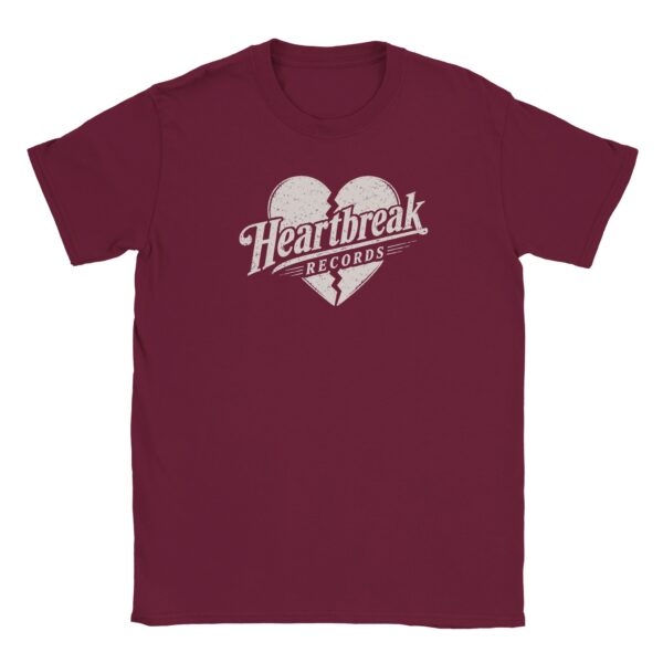 Tee-shirt Heartbreak Records rouge