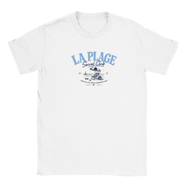 T-shirt La Plage Social Club blanc