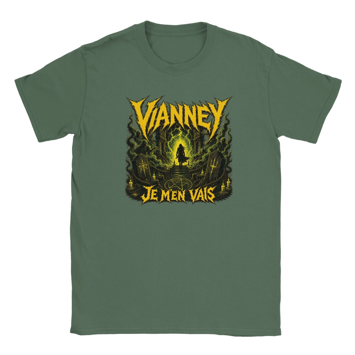 T-shirt Vianney Metal vert