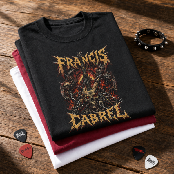 T-shirt metal second degré Francis Cabrel