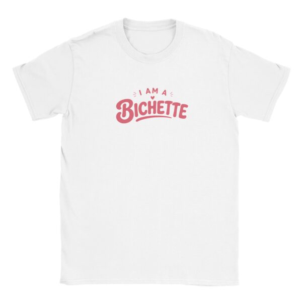 t-shirt I am a bichette blanc