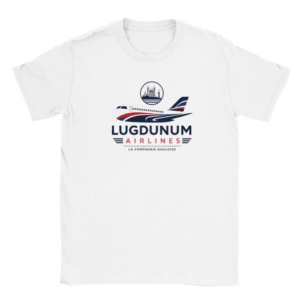 t-shirt Lugdunum Airlines blanc