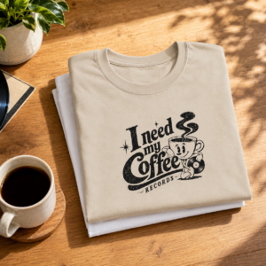 I Need My Coffee Records - T-shirt