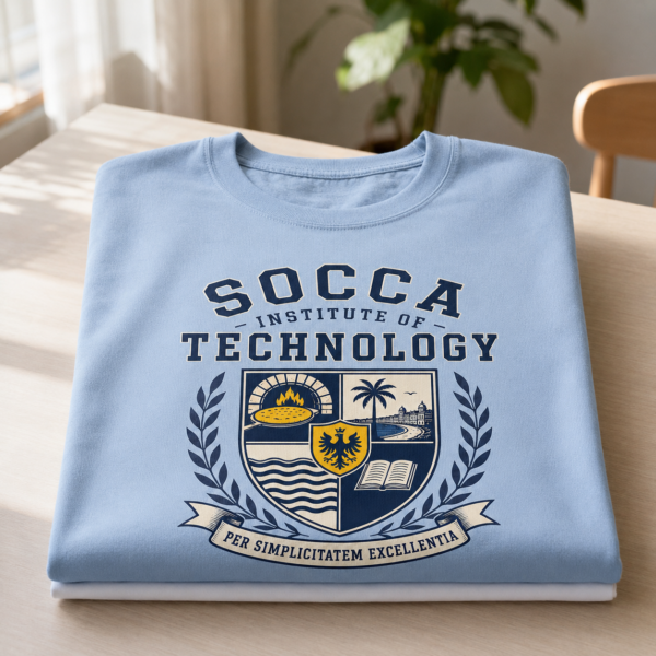 Des t-shirts Socca Institute of Technology, design décalé de Nice