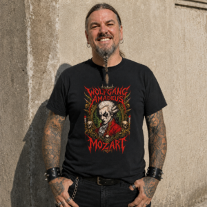 Mozart Metal – T-shirt Wolfgang Amadeus