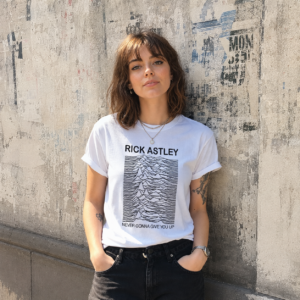 Rick Astley Joy Division | T-Shirt parodie