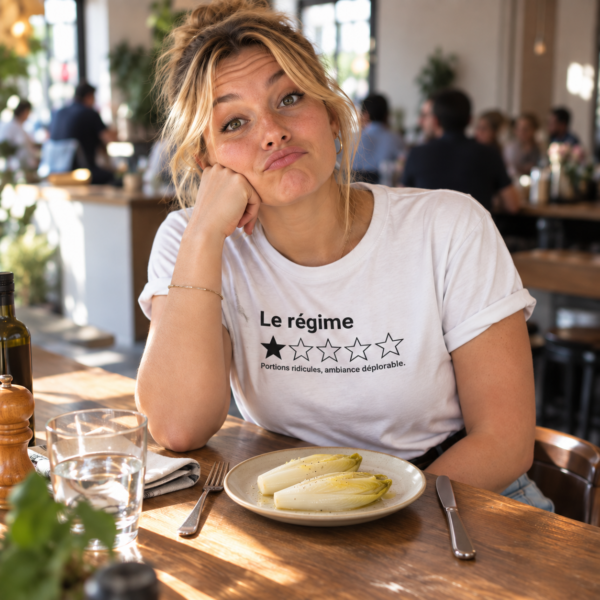Tshirt régime | T-shirt humour sarcastique