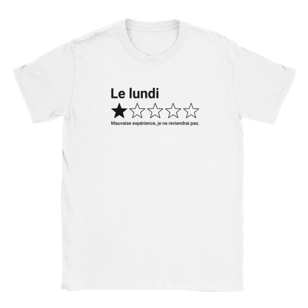 Le lundi, une étoile | T-shirt humour sarcastique