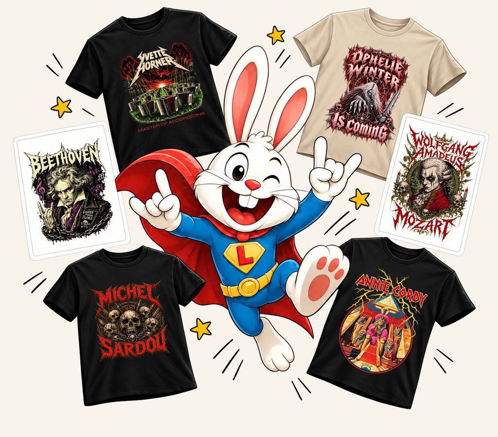 Tshirts humoristiques et parodiques de Metal